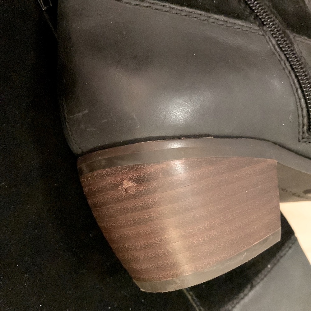 Lucky Brand Black Suede Tall Leather Boots - Picture 8 of 8